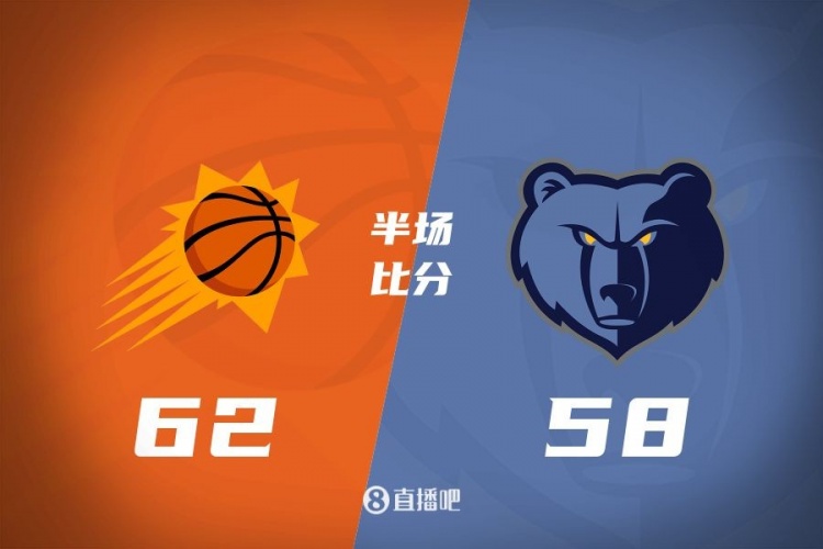 半場-太陽62-58領(lǐng)先灰熊 KD14分6板 布克比爾合砍23分 莫蘭特6分